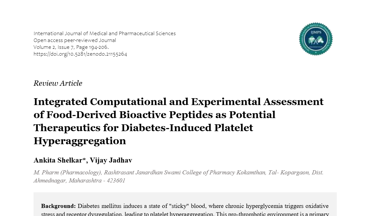 Integrated Computational and Experimental Assessment of Food-Derived Bioactive Peptides as Potential Therapeutics for Diabetes-Induced Platelet Hyperaggregation